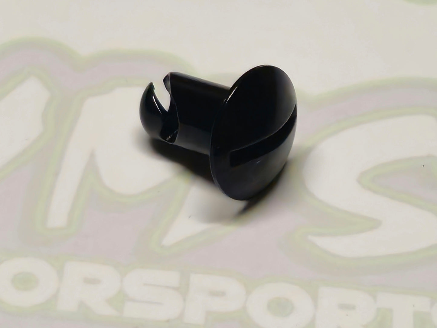 Dzus Button/Fastener. Aluminum .500 Grip. 7/16" Shank BLACK