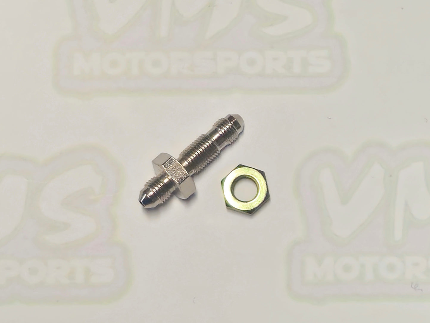 Brake Fitting -3AN to -3AN Straight Bulkhead Union w/ Jam Nut-Steel