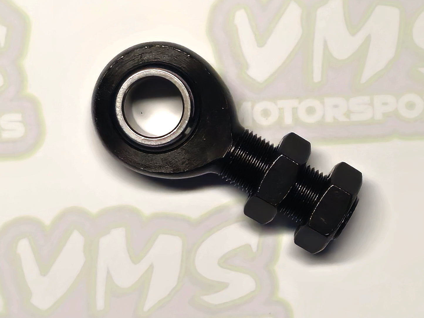 3/4" Black Chromoly Steering Shaft Support/Rod End w Jam Nuts