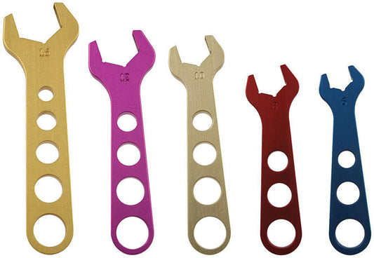 5 Piece Aluminum -AN Wrench Set