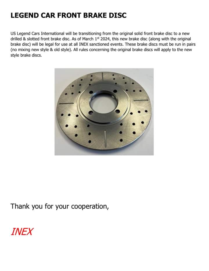 Legends Drilled and Slotted Front Brake Rotor