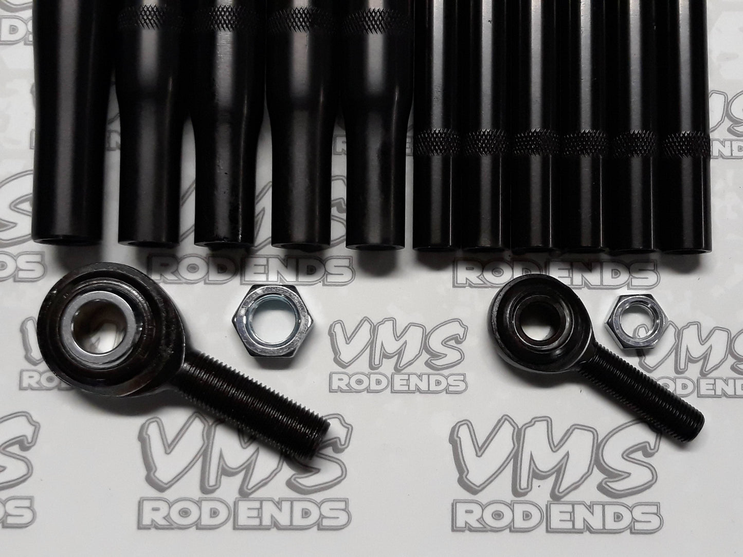 Bandolero Complete Set of Rod & Rod Ends w/ B Series Rod Ends and Black Rods