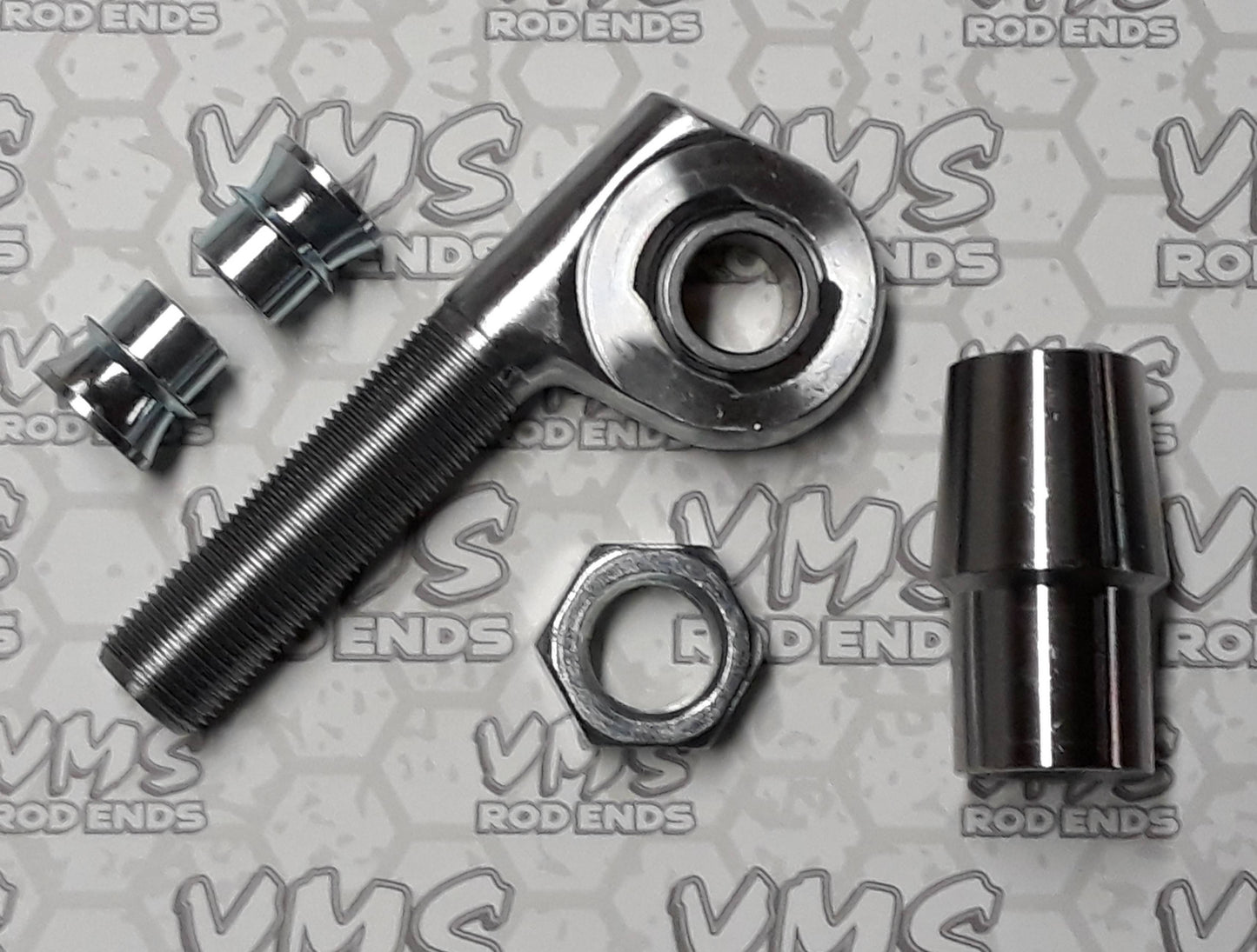 Offset Off Road Chromoly 3/4" Bore x 7/8" Shank Rod End Kit w/ Spacer Reducer