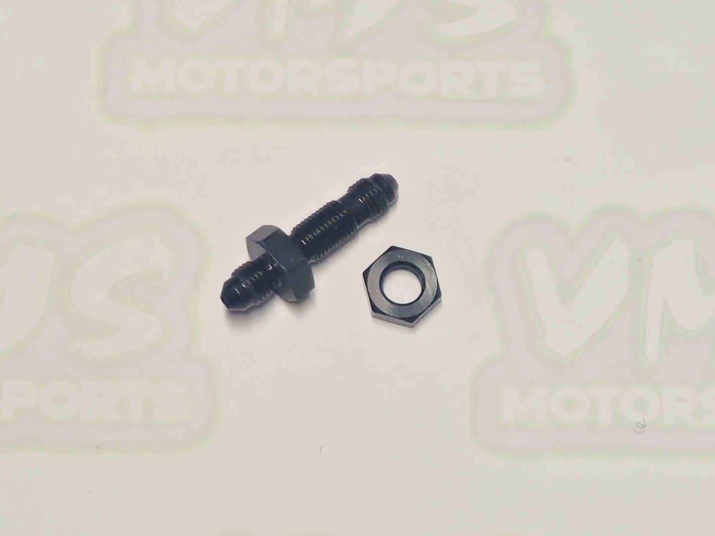 Brake Fitting -3AN to -3AN Straight Bulkhead Union w/ Jam Nut-Aluminum