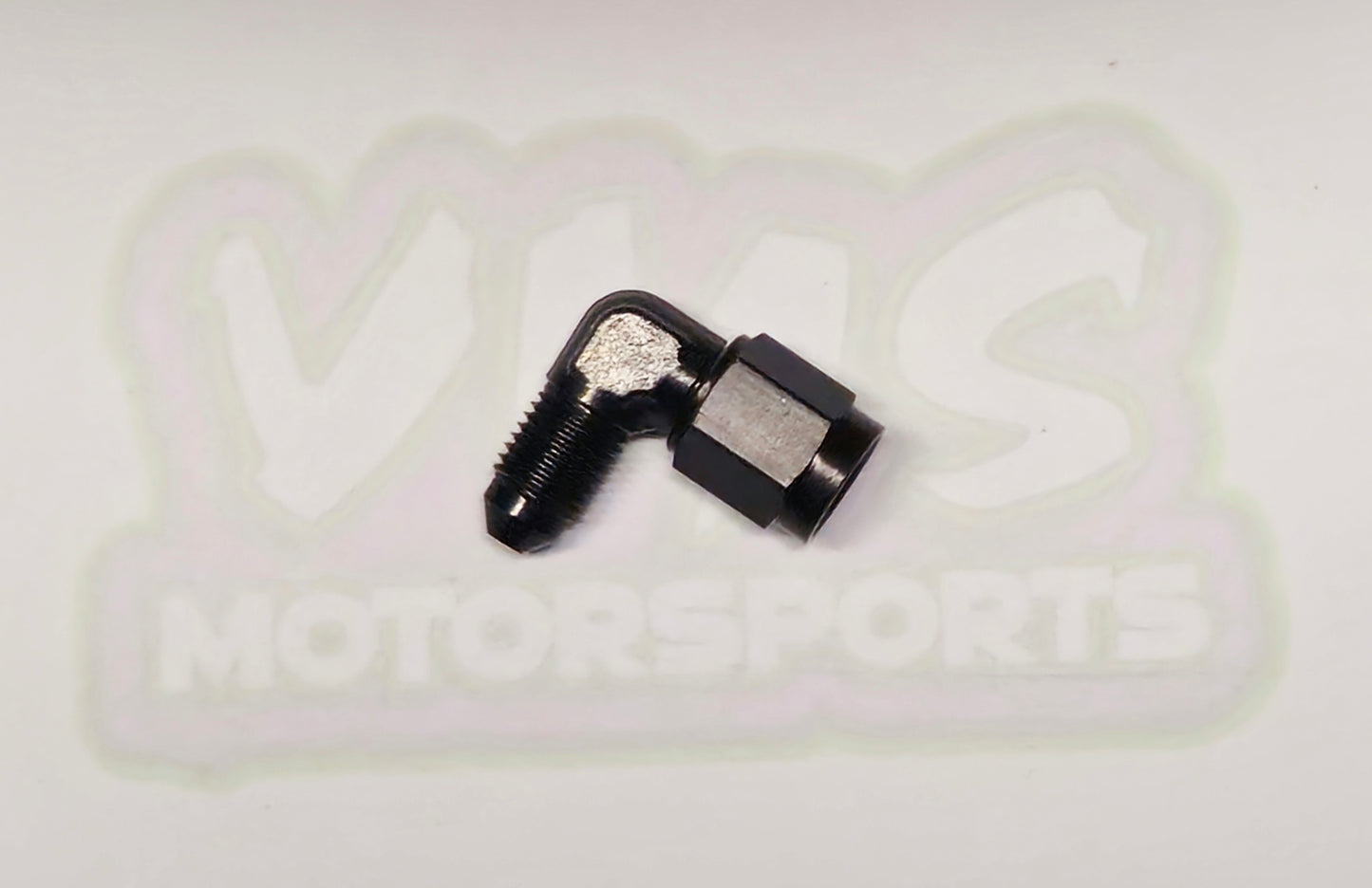 Brake Fitting -3AN Male to -3AN Female 90 Adapter Aluminum BLACK